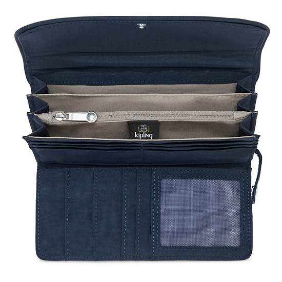 Portefeuilles Kipling Money Land Snap Bleu | FR 1424RV